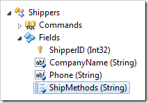 New 'ShipMethods' field in Shippers controller