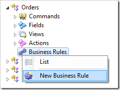 New Business Rule for Orders controller.