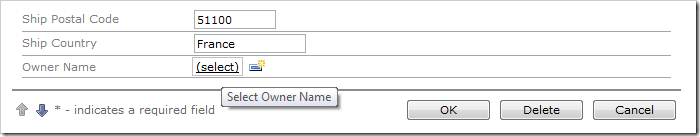 Owner Name field is now a User Name Lookup.