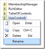 Rename context menu option on UserControl1.