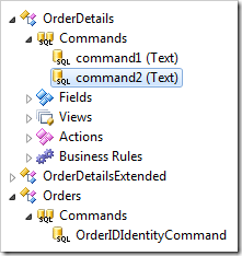 Command dropped and renamed under OrderDetails controller.