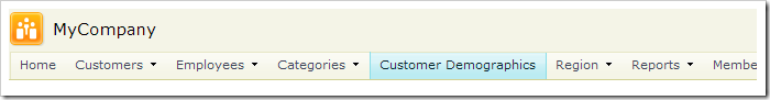 'Customer Demographics' page now present in the navigation menu.