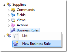 New business rule for Suppliers controller.