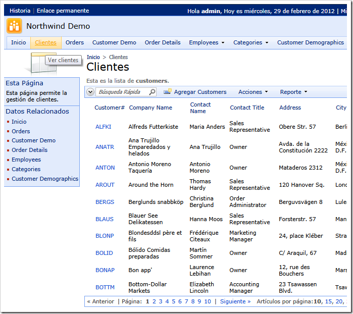 Translated page properties in action.