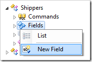 New Field option for Shippers controller