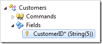CustomerID field of Customers controller.