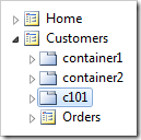New container with Flow of 'New Row' uses the default container icon.