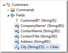 City field in the Customers controller.