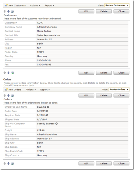 The standard form views have their fields rendered top down.