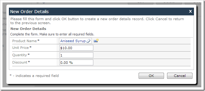 Discount field is now formatted as a percentage.