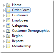 Order Form page has been placed second in the hierarchy.