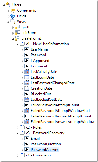 Data fields moved to category 'c3 - Password Recovery'.