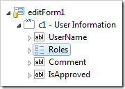 Roles data field is now second in the category.