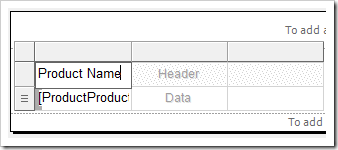 Changing the header text of the column.