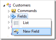 Creating a new field in Customers controller.