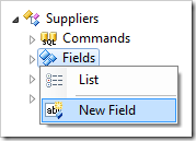 Creating a new field for Suppliers controller.