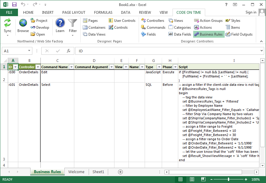 code-on-time-development-tools-for-excel-business-rules