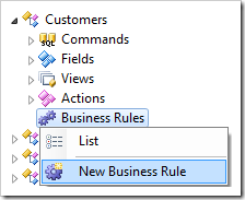 Adding a new business rule to Customers controller.