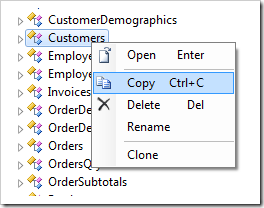 Copying data controller reference to the clipboard.