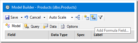Adding a custom SQL formula field to the data model.