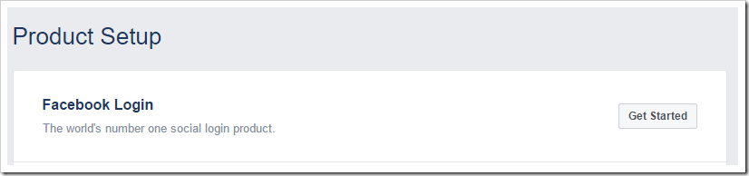 Getting started with Facebook Login.
