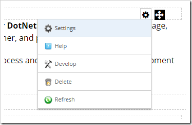 Opening the settings for the module.