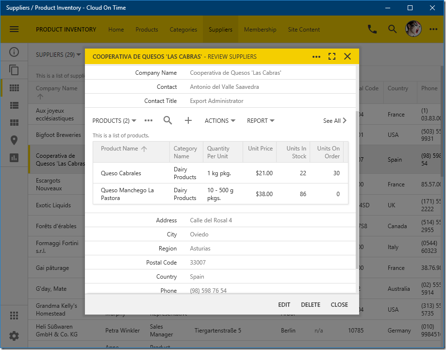 Cloud running locally in native Universal Windows Platform app Cloud On Time.