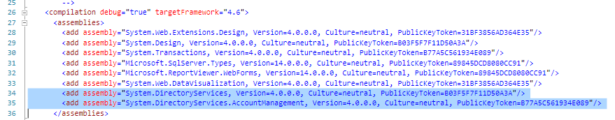 Custom assembly references in the app with a self-contained application framework.