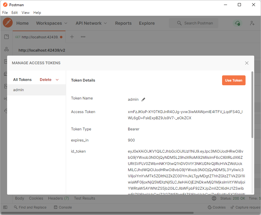 Postman Add Access Token